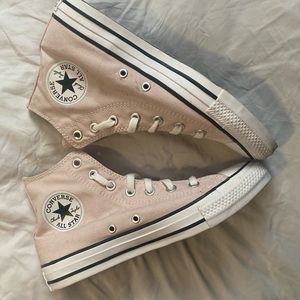 Light pink high top Converse, men’s size 6 women’s size 8